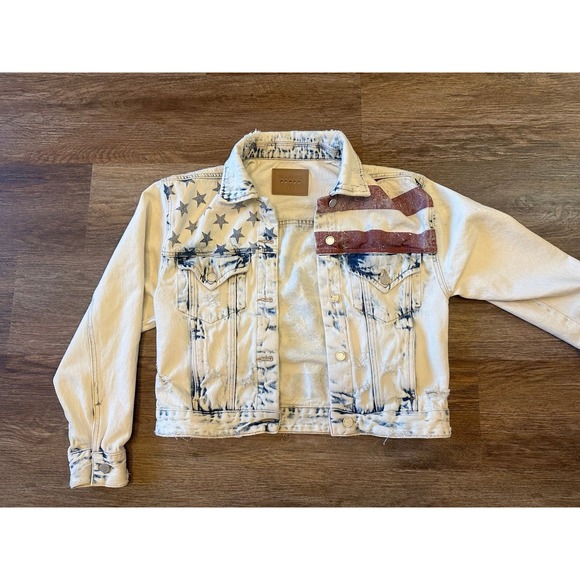 BLANKNYC American Flag Denim Jacket - Picture 1 of 10